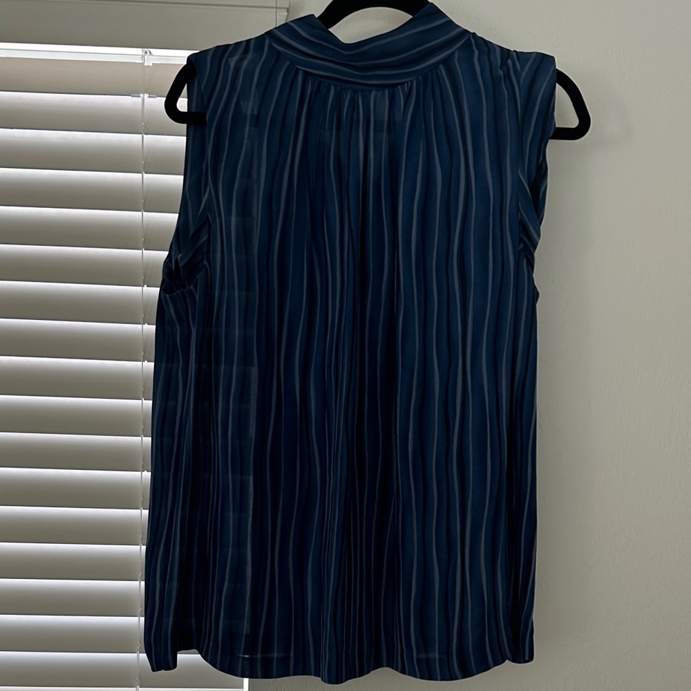 Elegant Navy Sleeveless Top